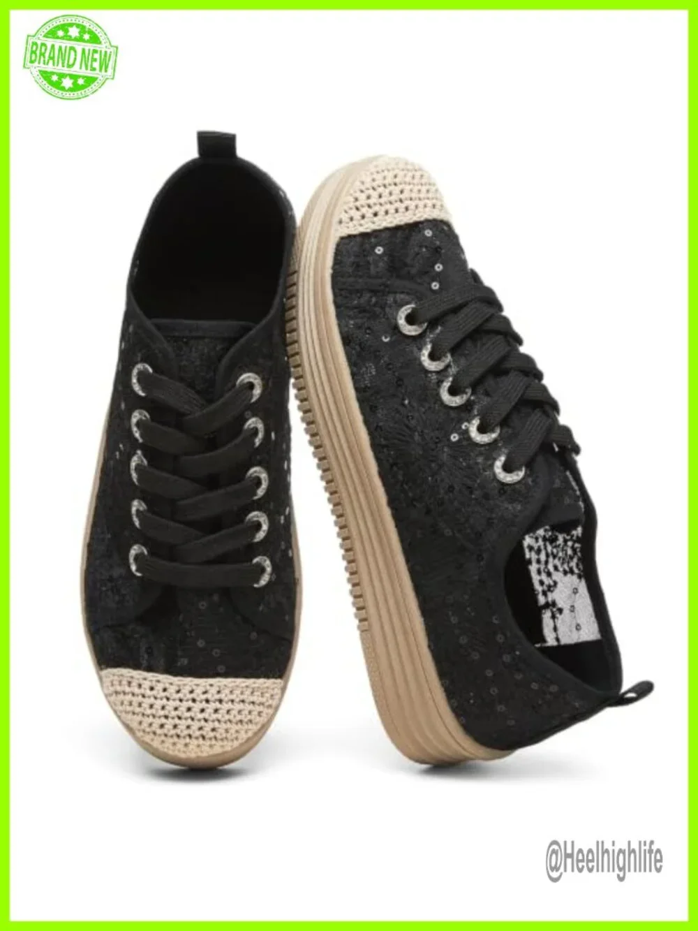 Women's Mesh Slip-On Espadrilles Flats Breathable Lace Platform Sneakers